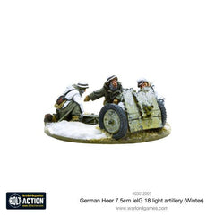 German Heer 7.5cm LeIG 18 Light Artillery Winter