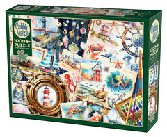 Cobble Hill: Seashore Sketchbook 1000pc Compact Puzzle