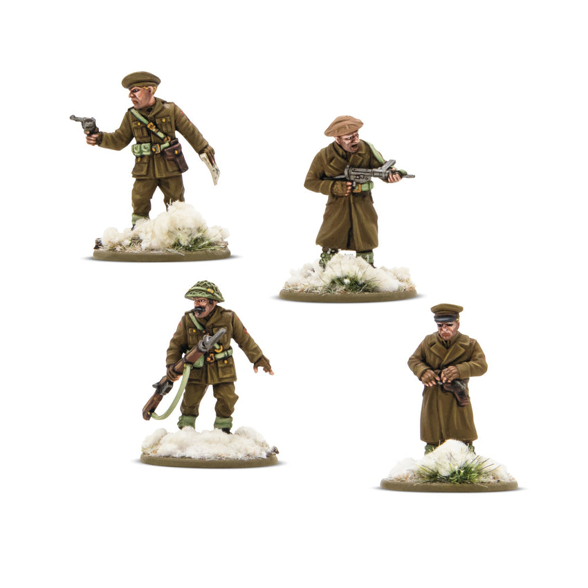 Bolt Action: British & Canadian Infantry Winter Platoon Commanders