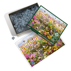 Cobble Hill: Backyard Bird Bath 1000pc Puzzle