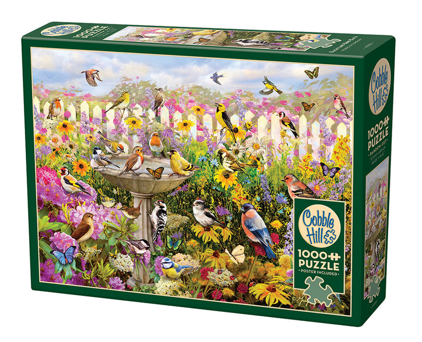 Cobble Hill: Backyard Bird Bath 1000pc Puzzle