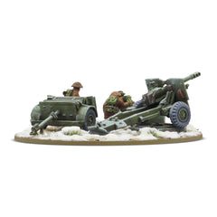 Bolt Action: 25-Pdr Light Howitzer with British Infantry Winter Crew