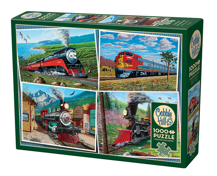 Cobble Hill: Historic Locomotives 1000pc Puzzle
