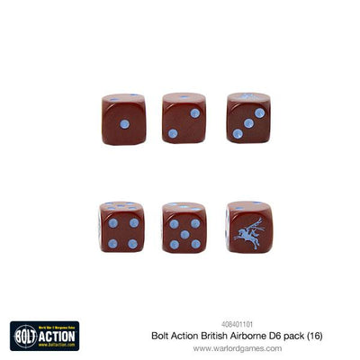 Dice, Bolt Action: British Airborne D6 pack x16