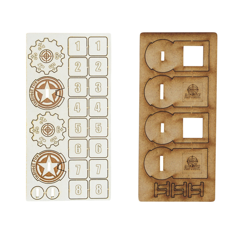 Bolt Action: MDF Artillery Zeroing In Markers – USA