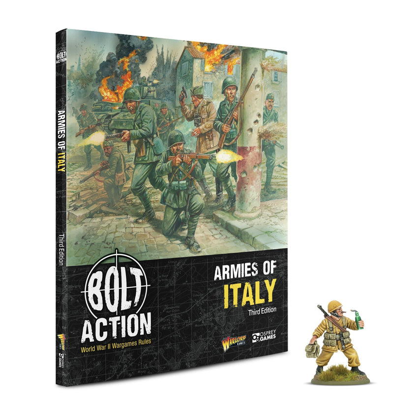 Bolt Action: Armies of Italy Third Edition with 'Desert Lightning' Book Miniature