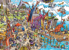 Cobble Hill: DoodleTown – Viking Village 1000pc Puzzle