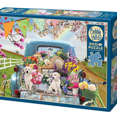 Jigsaw Puzzles, Cobble Hill: Country Truck in Spring 500pc Compact Puzzle