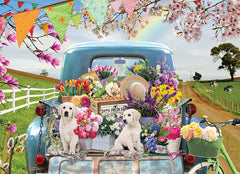 Cobble Hill: Country Truck in Spring 500pc Compact Puzzle