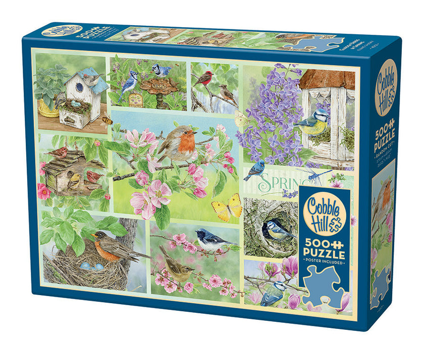 Cobble Hill: Garden Birds in Spring 500pc Puzzle