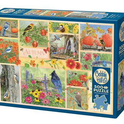 Jigsaw Puzzles, Cobble Hill: Garden Birds in Autumn 500pc Compact Puzzle