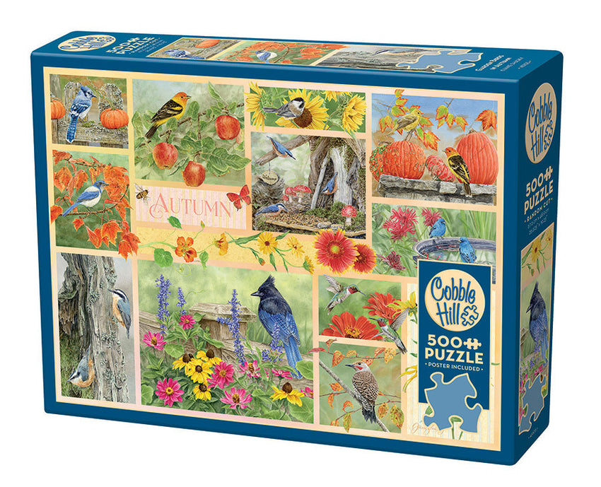 Cobble Hill: Garden Birds in Autumn 500pc Compact Puzzle