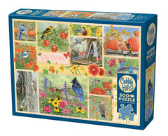 Cobble Hill: Garden Birds in Autumn 500pc Compact Puzzle