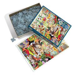 Cobble Hill: Potting Shed Cats 500pc Puzzle