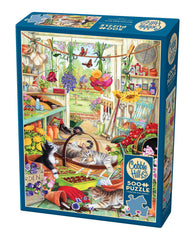 Cobble Hill: Potting Shed Cats 500pc Puzzle