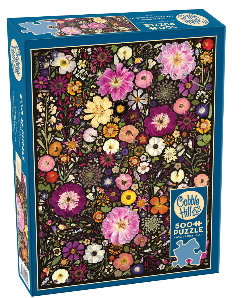 Cobble Hill: Flower Press – Little Hollow & Red Daisy 500pc Puzzle