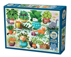 Cobble Hill: Cats vs. Plants 500pc Compact Puzzle
