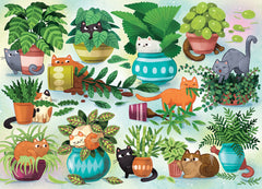 Cobble Hill: Cats vs. Plants 500pc Compact Puzzle