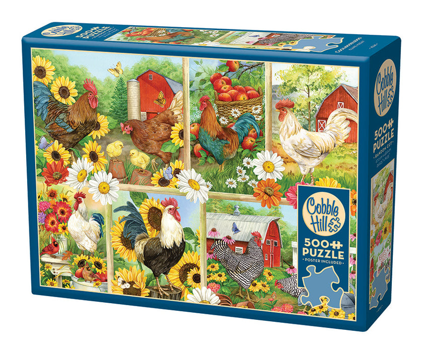 Cobble Hill: Cockadoodledo 500pc Puzzle