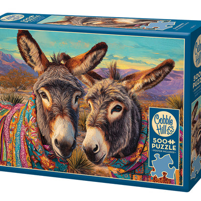 Jigsaw Puzzles, Cobble Hill: Dos Burros 500pc Puzzle