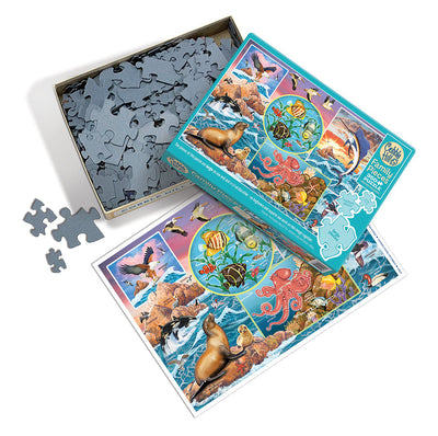 Jigsaw Puzzles, Cobble Hill: Ocean Magic 350pc Family Puzzle