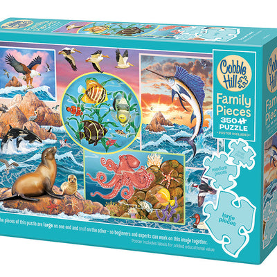 Jigsaw Puzzles, Cobble Hill: Ocean Magic 350pc Family Puzzle