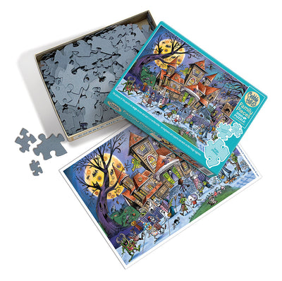 Jigsaw Puzzles, Cobble Hill: Haunted House 350pc Family Puzzle