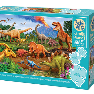 Jigsaw Puzzles, Cobble Hill: Dinos 350pc Family Puzzle