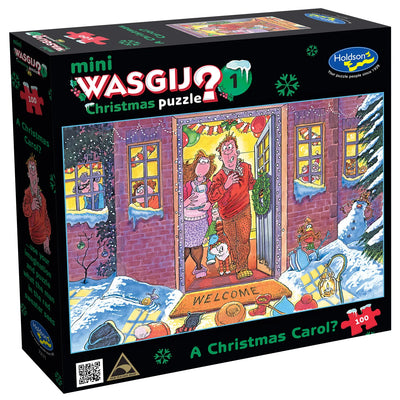 Jigsaw Puzzles, Wasgij Mini Christmas 1: A Christmas Carol? 100pc Puzzle