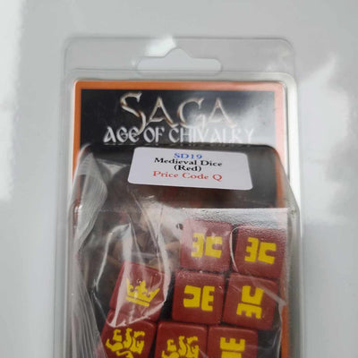 Accessories, SAGA Age of Chivalry: Medieval Dice Red