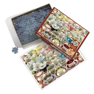 Jigsaw Puzzles, Cobble Hill: More Teacups 275pc Easy Handling Puzzle