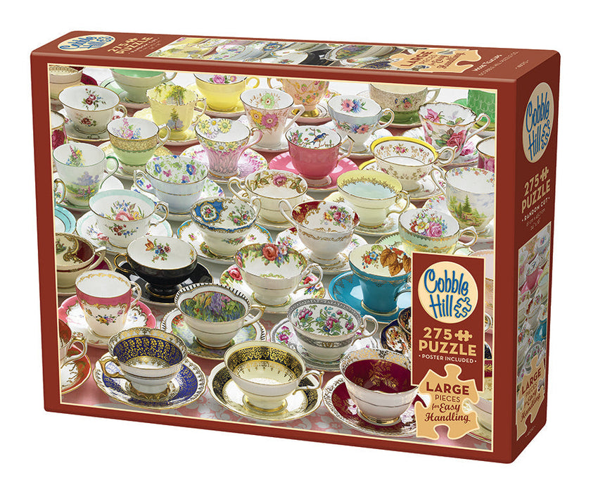 Cobble Hill: More Teacups 275pc Easy Handling Puzzle
