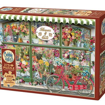 Jigsaw Puzzles, Cobble Hill: Flowers and Cacti Shop 275pc Easy Handling Puzzle