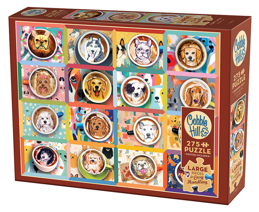 Cobble Hill: Puppy Lattes 275pc Easy Handling Puzzle