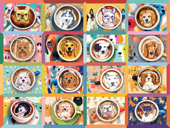 Cobble Hill: Puppy Lattes 275pc Easy Handling Puzzle