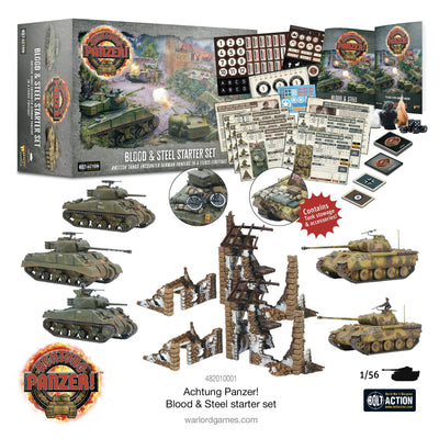 Miniatures, Achtung Panzer! Blood & Steel Starter Set