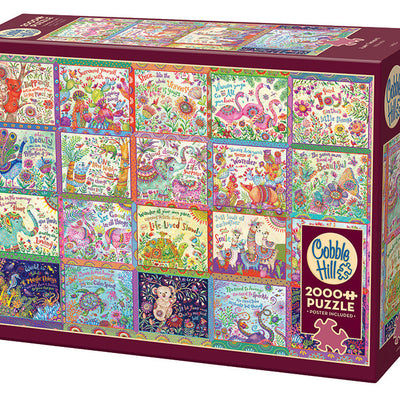 Jigsaw Puzzles, Cobble Hill: Happy Thoughts 2000pc Puzzle