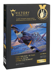 Wings Of Valour - Spitfire Over Normandy 287pc Wooden Puzzle