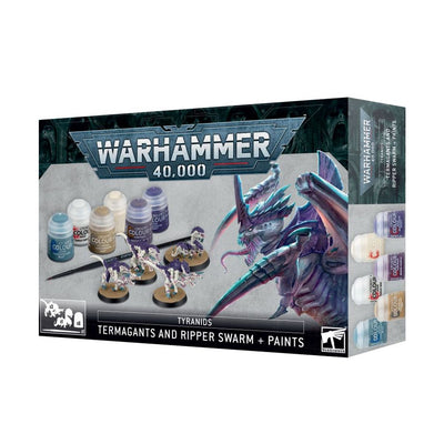 Miniatures, Tyranids: Termagants and Ripper Swarm + Paints Set