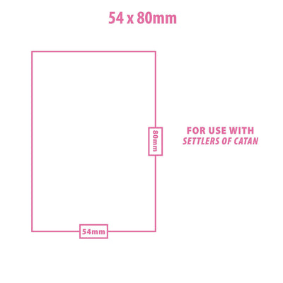Accessories, Ultra Pro: Board Game Sleeves for 54mm x 80mm CATAN Cards 50 Pack