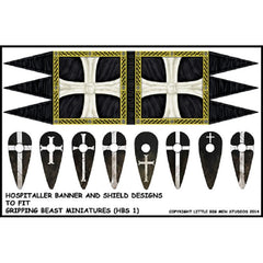Milites Christi Hospitaller Banners & Shield Transfers