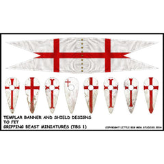 Milites Christi Templar Banners & Shield transfers