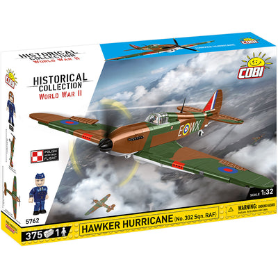 COBI - Construction Blocks, COBI Hawker Hurricane No. 302 Sqn. RAF Fighter 375pc