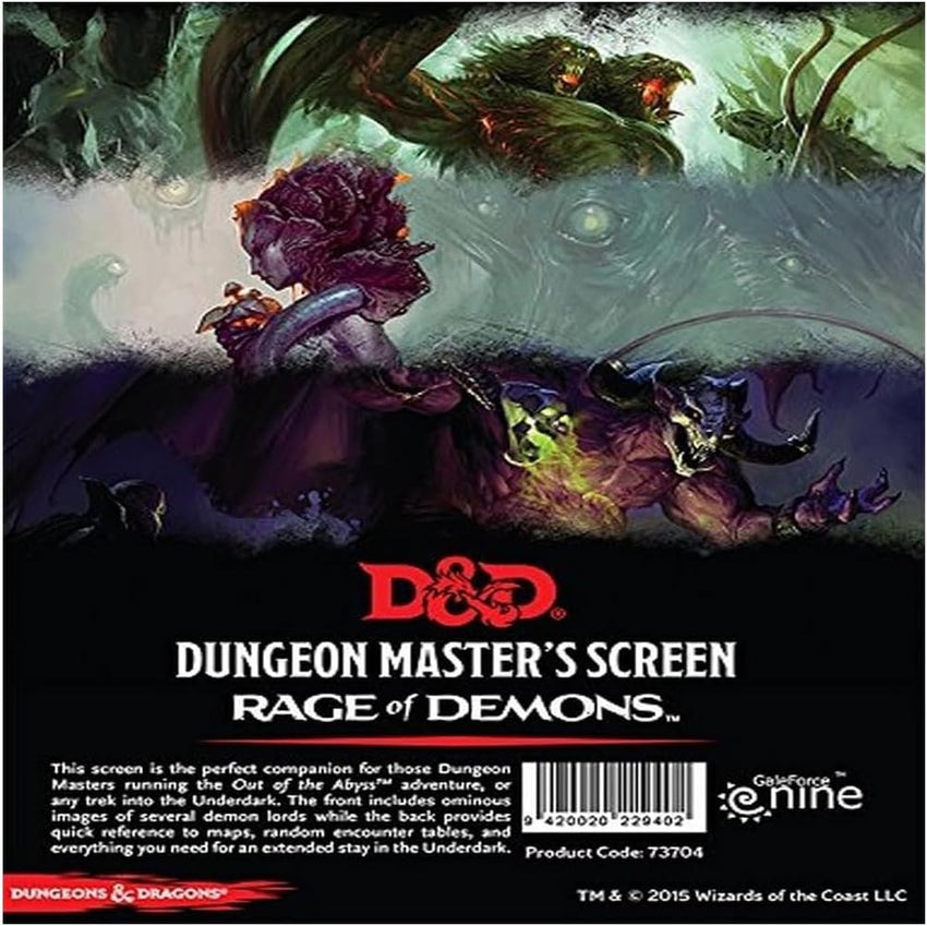 D&D Rage of Demons DM Screen