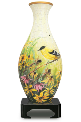 All Products, Goldfinches Vase 3D Puzzle