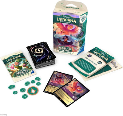 On Sale, Disney Lorcana TCG: Archazia's Island Starter Deck Amethyst and Steel