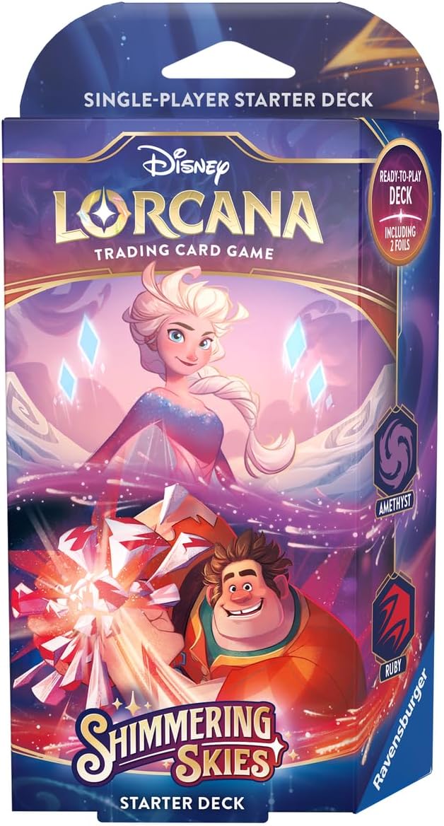 Disney Lorcana TCG: Shimmering Skies Starter Deck Amethyst and Ruby