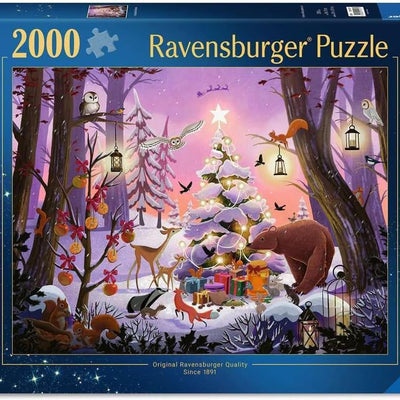 Jigsaw Puzzles, Ravensburger: Christmas in the Woods 2000pc Puzzle