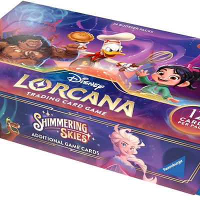On Sale, Disney Lorcana TCG: Shimmering Skies 24 Booster Pack Carton