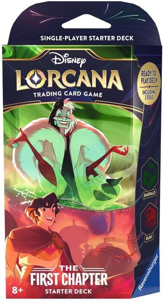 Disney Lorcana TCG: First Chapter Starter Deck Emerald and Ruby